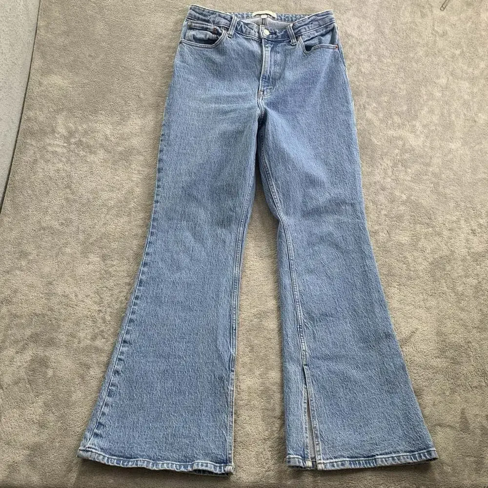 Abercrombie & Fitch The Vintage Flare High Rise Jeans 29/8R Curve Love Boho Y2K